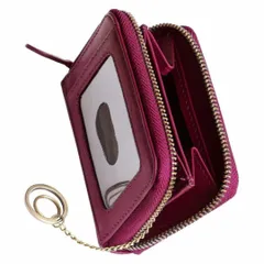 新品 未使用 財布 定期入れ パスケース 小銭入れ コインケース ビジネス 本革 ボルドー YKKファスナー メンズ 男性 レディース 女性