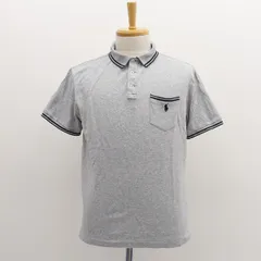 POLO RALPH LAUREN /　ポロ　ラルフローレン ◆ポロシャツ/胸ポケット/グレー/サイズL 【メンズ/MEN/男性/ボーイズ/紳士】 メンズファッション【中古】 