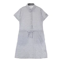 サイズ：M ADIDAS GOLF アディダスゴルフ A04302 半袖ポロ ワンピース 総柄 ホワイト系 [240101415551] ゴルフウェア レディース ストスト