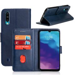 【人気商品】リベロ3 ソフトバンク カバー ソフトバンク スタンド機能 カードポケット 携帯カバー 内蔵マグネット 【ELMK】合成皮革 レザーケース （ブルー） リベロスリー ZTE スタンド 手帳型 ケース 3 Libero