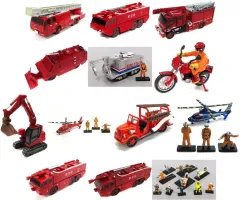 【中古】食玩 トレーディングフィギュア 全12種+ボーナスパーツ全8種セット 「レスキュー119 緊急救命車両コレクション」