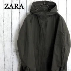 ZARA ザラ フード付 ミリタリージャケット 袖リボン モッズコート　レディース　S