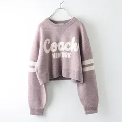COACH カシミヤウール馬車 ロゴ タートルネック ニット セーター XS 美品 COACH ロゴ タートルネック カシミヤ ウール ニット