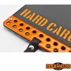 ハードカーゴ マッドフラップ 色オレンジアルマイト×オレンジロゴ 現行 全車種 マッドガード 泥除け リア左右セット 軽トラック用 HARD CARGO HC-173