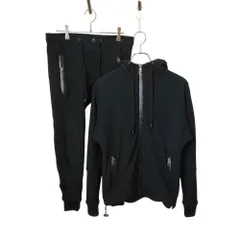 1PIU1UGUALE3 ウノピュウノ SPECTACLE STRETCH MESH FULL ZIP PARKA SOLID RIB セットアップ JKT:TM003 PE02 PANTS: JKT:3 S PANTS:3 S ブラック