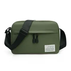 ショルダーバッグ メンズ レディース 大容量 収納 ポケット シンプル 斜めがけ おしゃれ 緑 グリーン 軽量