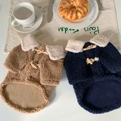 あったかボアのダッフルコート 秋冬 コート アウター 防寒 あったか 犬服