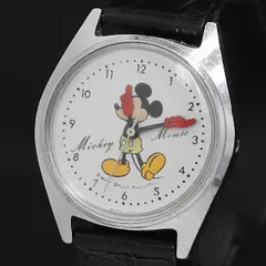 手巻き セイコー ミッキーマウス ディズニータイム 5000-7000 シルバー×キャラクター文字盤 レディース腕時計 KRK 2000000