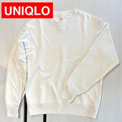 【UNIQLO】スウェット シャツ ナチュラル (長袖)【Sサイズ】[E-083] _