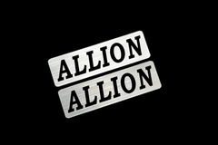 EE-511-2 ALLION 銀黒 アクリル2層 ステッカー トヨタ アリオン NZT260 前期 後期 モデリスタ 2枚1セット