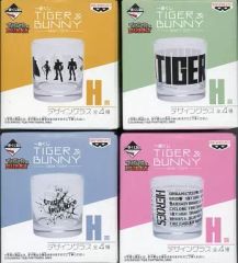 [중고] 유리 (캐릭터) 전 4 종 세트 디자인 유리 [이치 반 쿠지 TIGER & BUNNY -side TIGER-] H 상