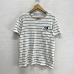 THE NORTH FACE ノースフェイス NT11776 S/S Linen Border Crew 半袖 Tシャツ ボーダー リネン混 L 10123300