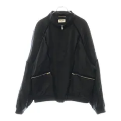 SAINT LAURENT PARIS (サンローランパリ) 22AW 80s シルク サテン テディジャケット ブルゾン ブラック 684947のサムネイル