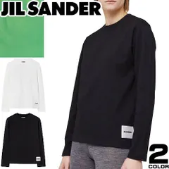 ジルサンダー JIL SANDER Tシャツ 長袖 クルーネック 丸首 レディース ロゴ 綿100％ ブランド 大きいサイズ プレゼント 白 黒 ホワイト ブラック LONG SLEEVED T-SHIRT J40GC0002 J45048