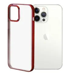 iPhone13 Pro ケース アイフォン13プロ  メタリック メッキ ソフト ケース 【Color】 レッド