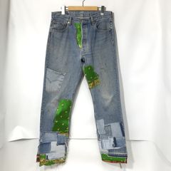KAPITAL キャピタル パッチワークデニム 34 日本製 グリーン - メルカリ