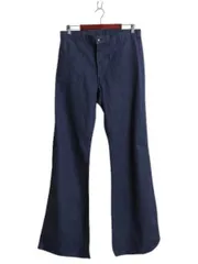 Vintage〈US NAVY デニムセーラーパンツ 90s 米軍実物 32R〉 KU323 USN US NAVY アメリカ軍 セーラー ワイドデニム 80s
