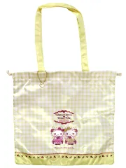 【中古】バッグ ハローキティ＆ハローミミィ(イエロー) HELLO KITTY×DOLLY MIX 巾着トートバッグ 「サンリオキャラクターズ」