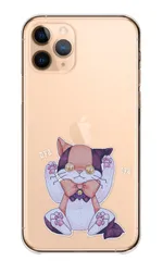 iPhone 12 iPhone12Pro ケース カバー アイフォン12 スマホケース ハードケース 病みかわ 病み 可愛い やみかわいい 猫 ねこ ネコ ぬいぐるみ 地雷系 量産型 ゴシック カラー02
