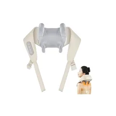 ネックケア 首 リラクゼーション器 加温・振動機能 新登場 首・肩・腰・背中・太ももネックリラックス コードレス type-c充電式 2種類のモード 3段階の強度調整 首元ケア 首元リフレッシュ 静音 簡単操作 リラックスグッズ 父の日 母の日 記念日 誕 1