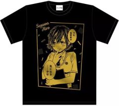 [중고] 의류 세가와 히로 호일 프린트 T 셔츠 블랙 2XL 사이즈 [뻐꾸기의 신부]