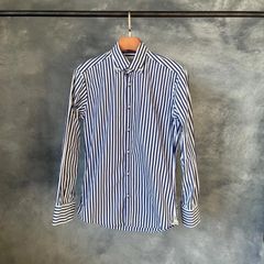 POGGIANTI 1958　ブルーストライプボタンダウンシャツ　ポジャンティ