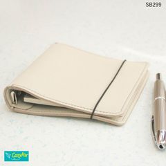 SB299 ミニ5スクエアサイズ システム手帳 5穴 リング径15mm 本革・アイボリーのサムネイル