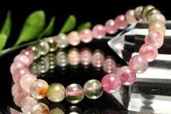 【１点物】高発色 トルマリンシリカ　6mm　ブレスレット パワーストーン 天然石 _MA381