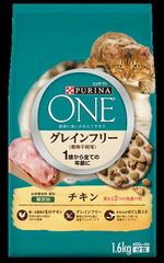 新品 ピュリナワン グレインフリー チキン 免疫ケア 猫用 1.6kgx4個