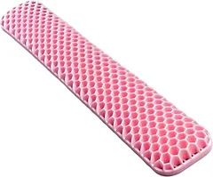 スモールラボ パッド リストレスト アームレスト 手首クッション ハニカム シリコン ゴム キーボードパッド マウス 疲れ軽減 マウスだこ防止(ピンク)