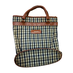 アクアスキュータム　Aquascutum　ビンテージ　ハンドバッグ　トートバッグ　チェック柄　手提げ