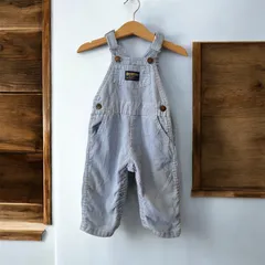 BABIES【サイズ12m 】OSHKOSH MADE IN USA オシュコシュ　アメリカ製　コーデュロイ　オーバーオール　ライトブルー　水色