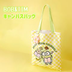 【新品未使用】ミニオン　トートバッグ　ボブ　花