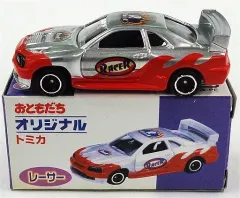 【中古】トミカ 1/61 レーサー(シルバー×レッド) 「のりものキッズ ブック＆タック」 おともだちオリジナルトミカ 講談社特注