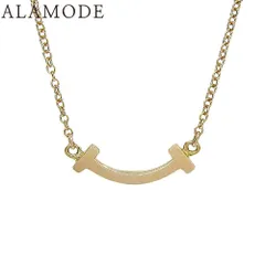 ⭐ティファニー　Tスマイルネックレスミニ　ゴールド⭐ ティファニー T スマイル ペンダント ダイヤモンド イエローゴールド