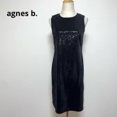 agnes b. アニエスベー ノースリーブ ワンピース 1 スパンコール