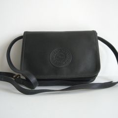 【美品】LONGCHAMP 【レザー ショルダー バッグ】 ブラック ロンシャン 鞄 25070245