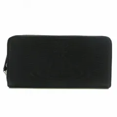 ヴィヴィアンウエストウッド Vivienne Westwood フロウ Flow 長財布 牛革 レザー ラウンドファスナー オーブ ロゴ エンボス 黒 ブラック VWK845E /XZ ■GY18