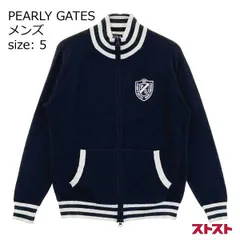 PEARLY GATES パーリーゲイツ 053-8172305 ジップジャケット パイル地 ワッペン ネイビー系 5 [240001876164]