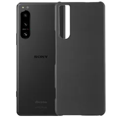 Xperia 5 IV ケース SO-54C SOG09 A204SO エクスペリア5 マーク4  耐衝撃 シンプル さらさら ハード ケース 【Color】 ブラック