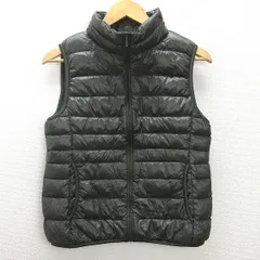 U■ユニクロ/UNIQLO ウルトラライトダウンベスト【M】カーキ/LADIES/B26【中古】■