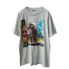半袖 プリントTシャツ XL～ ライトグレー ネイティブ シングルステッチ 古着卸 アメリカ仕入 a706-5179