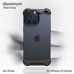 国内正規品 Arc アーク iPhone 15 Pro iPhone 15 Pro Max Arc Pulse アルミ・チタングレー アルミバンパー アルミニウム合金7075 AC26347i15PR AC26348i15PM
