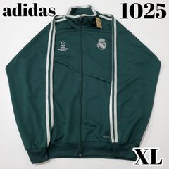 adidas　アディダス　トラックジャケット　ロゴ刺繍　XL　緑