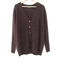 Jackie【Drawer】12GカシミヤファーVネックカーディガン Drawer - Drawer 12GカシミヤファーVネックカーディガンの通販 by 【断