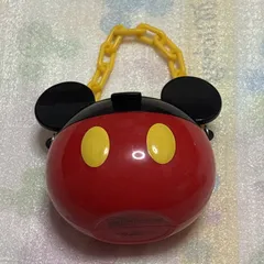 ディズニー ミッキー ミニスナックケース ポップコーンバケット 赤 黒 レッド