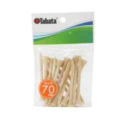 新着商品Tabataタバタ ゴルフ ロングティー ティー ウッドティー ロング プロスリムロング 白木 ニス