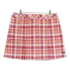 サイズ：2 NEW BALANCE ニューバランス  プリーツスカート チェック柄 レッド系 [240101247724]# ゴルフウェア レディース ストスト
