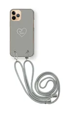 iPhone 16 Pro アイフォン16プロ スマホケース スマホショルダー かわいい ハート ストラップ 調節可能 152cm  カラー06