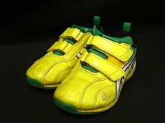 asics アシックス スクスク TUM142 キッズ スニーカー 表記サイズ 17.0cm 靴 シューズ キッズ イエロー系×グリーン系 DH8115